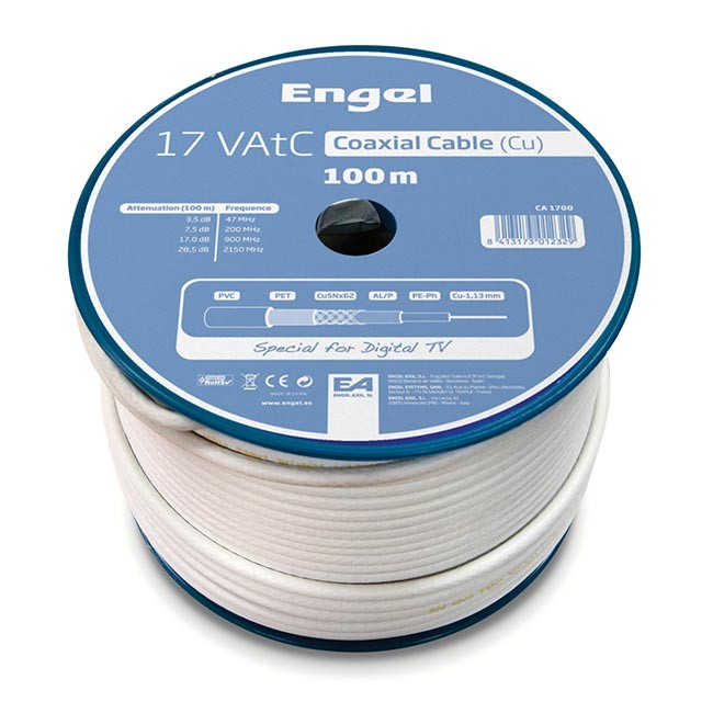 Engel CA1700 100mtrs Digital TV Coaxial Cable Reel